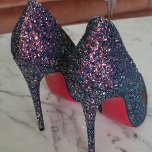 *Excellent Condition* Christian Louboutin Pigalle Follies Glitter
